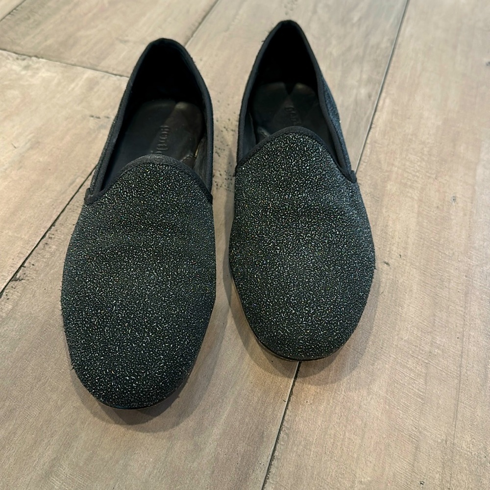 Gentle Souls black sparkle loafers women’s size 9.5
